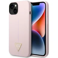 Etui i futerały do telefonów - Guess GUHCP14MSLTGU iPhone 14 Plus 6,7` fioletowy/purple hardcase Silicone Triangle - miniaturka - grafika 1