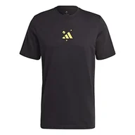 Moda i Uroda OUTLET - adidas Męska koszulka graficzna (Short Sleeve) M Tns G T, Black, HZ5719, XS - miniaturka - grafika 1