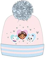 Czapki dla dzieci - Zimowa czapka dziewczęca z pomponem Koci Domek Gabi - miniaturka - grafika 1