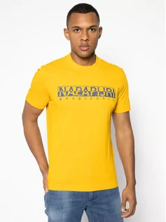 Koszulki i topy damskie - Napapijri T-Shirt Salons NP0A4E39 Żółty Regular Fit - grafika 1