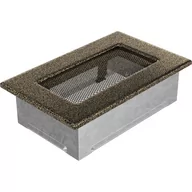 Akcesoria kominkowe - Kratki.pl KRATKA KOMINKOWA PROSTOKĄTNA CZARNO-ZŁOTA 110X170 MM 117CZ - miniaturka - grafika 1