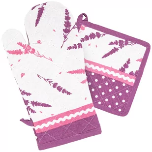 Rękawica kuchenna i podkładka Lawenda 2022, komplet 2 szt. - Fartuchy i rękawice kuchenne - miniaturka - grafika 1