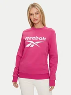 Bluzy damskie - Reebok Bluza Identity Big Logo Fleece Crew 100075949 Różowy Regular Fit - miniaturka - grafika 1