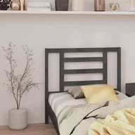 Inne meble do sypialni - Lumarko Wezgłowie łóżka, szare, 96x4x100 cm, lite drewno sosnowe - miniaturka - grafika 1