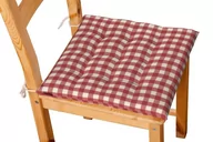 Meble modułowe i akcesoria - Dekoria Siedzisko Karol na krzesło czerwono biała kratka 1,5x1,5cm) 40 × 40 × 3,5 cm Quadro 200-136-16 - miniaturka - grafika 1