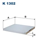 Filtry kabinowe - Filtron Filtr, wentylacja przestrzeni pasażerskiej K 1302 K 1302 - miniaturka - grafika 1