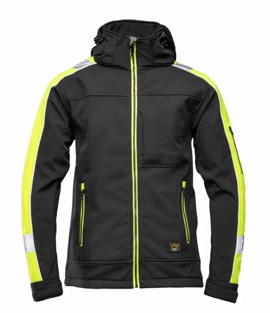 Kurtka robocza softshell POLSTAR Seven Kings Rival czarno/żółta 2XL