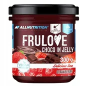 Słodkie kremy i masła - Allnutrition Frulove Choco In Jelly Strawberry 300G Owoce Bez Cukru Fit - miniaturka - grafika 1