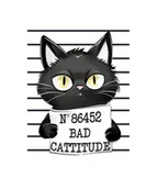 Pasmanteria - Naprasowanka Kot kotek meme śmieszny zabawny 23 - miniaturka - grafika 1