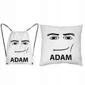 Plecaki worki - Roblox Face Zestaw Przedszkole Poduszka Worek+IMIĘ - miniaturka - grafika 1