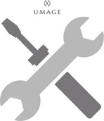 Akcesoria i części AGD - Stelaż do abażuru Komorebi kwadratowy 40,9 cm ciemny dąb - miniaturka - grafika 1