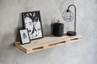 Półka wisząca, ścienna, paletowa z ukrytym mocowaniem - Półki do salonu - miniaturka - grafika 1
