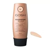 Gosh Foundation Plus+ 002 Ivory Podkład kryjąco-korygujący 2w1 Korektor+podkład 30 ml - Podkłady do twarzy - miniaturka - grafika 1