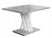 Ławy i stoliki kawowe - Stolik kawowy ława prostokątna biały mat beton 100 x 70 x 60 cm - miniaturka - grafika 1