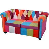 Sofy i kanapy - vidaXL Sofa Chesterfield dwuosobowa - miniaturka - grafika 1