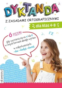 Dyktanda z zasadami ortograficznymi dla klas 4-8 - Baśnie, bajki, legendy - miniaturka - grafika 1