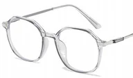 Okulary korekcyjne, oprawki, szkła - Okulary korekcyjne minusy szare -6 - miniaturka - grafika 1