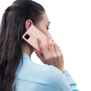 Dux Ducis Skin Pro kabura etui pokrowiec z klapką Huawei Y5p różowy - Etui i futerały do telefonów - miniaturka - grafika 7