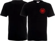 Odzież robocza - Promostars LPP - Koszulka ratownicza czarna męska - nadruk przód FLUO - miniaturka - grafika 1