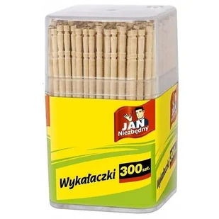 JAN NIEZBĘDNY wykałaczki pudełko 300szt. - Folia, papier śniadaniowy, serwetki - miniaturka - grafika 1