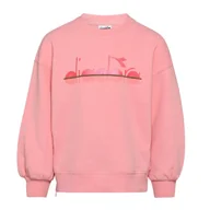 Odzież sportowa dziecięca - Bluza dziewczęca DIADORA JG.SWEATSHIRT CREW 5PALLE - miniaturka - grafika 1