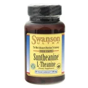 Suplementy naturalne - SWANSON Suplement diety Suntheanine L-Teanina 100 mg, 60 kapsułek - miniaturka - grafika 1