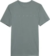 Koszulki męskie - T-shirt męski 4FWSS24TTSHM1283 - khaki S - miniaturka - grafika 1