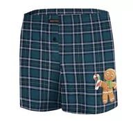 Majtki męskie - BOKSERKI CORNETTE BS-015/14 COOKIE 6 (kolor zielony, rozmiar XL) - miniaturka - grafika 1