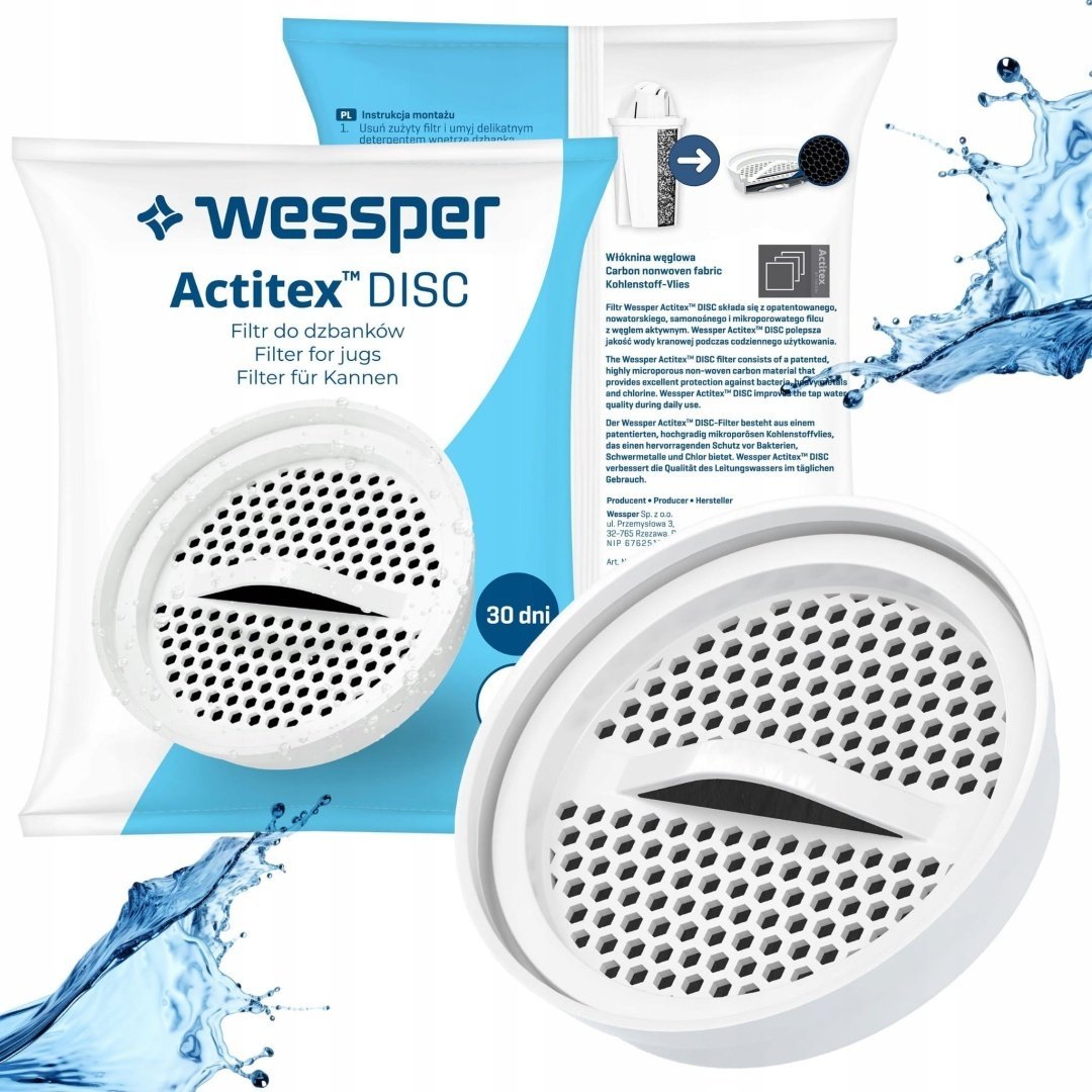 Filtr do wody Wessper Actitex aquaclassic do dzbanek filtrujący
