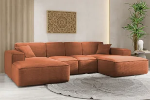 Sofa w kształcie U SIENA narożnik tkanina Poso ceglany - Narożniki Sofa w kształcie U SIENA narożnik tkanina Poso ceglany - Narożniki - miniaturka - grafika 1