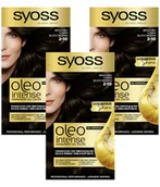 Farby do włosów i szampony koloryzujące - Farba do włosów bez amoniaku brązowa czerń 3x Syoss - miniaturka - grafika 1