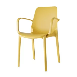 Scab Design Krzesło Ginevra - żółty z podłokietnikami 2333 22 - Krzesła - miniaturka - grafika 1