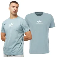 Odzież taktyczna i umundurowanie - Alpha Industries Koszulka Basic T ML 118533 134 - Szaro-Niebieska - miniaturka - grafika 1