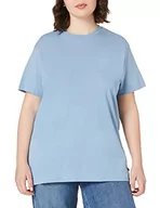 Koszulki męskie - ESPRIT Męski T-shirt, 420 / szary niebieski, S - miniaturka - grafika 1