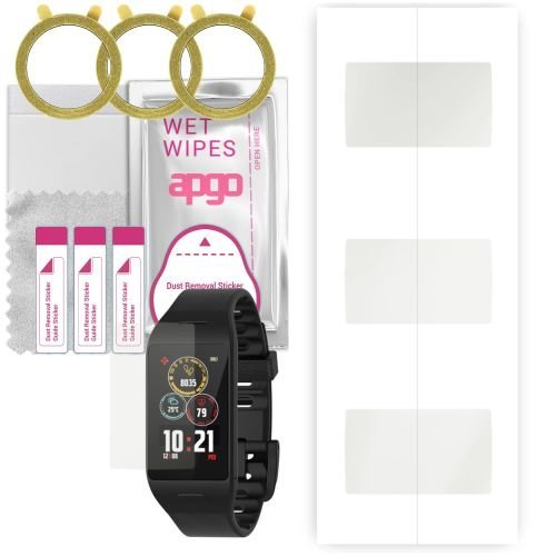 3x folia ochronna hydrożelowa MATOWA do MyKronoz ZeNeo+ Plus - apgo Smartwatch Hydrogel MATTE Protection Ochrona na ekran smartwatcha