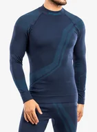 Bluzy sportowe męskie - Bluza termiczna męska Brubeck Thermo Wool by Pustelnik - navy blue - miniaturka - grafika 1