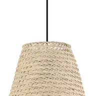 Lampy sufitowe - Lampa wisząca Aycliffe z rattanowym kloszem Ø 30cm - miniaturka - grafika 1