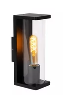 Lampy ścienne - Lucide Sligo 15807/01/30 kinkiet lampa ścienna IP65 1x15W E27 czarny - miniaturka - grafika 1