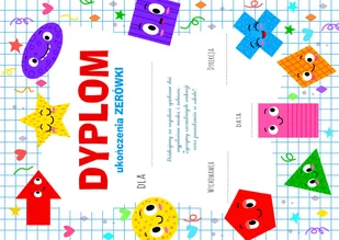 DYPLOM ukończenia ZERÓWKI UZ_1 - Dyplomy i okładki - miniaturka - grafika 1
