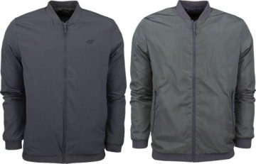 Kurtka Męska 4F Dwustronna M013 Oliwkowa/szara 4FSS23TJACM013 r XL