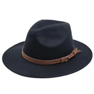Moda i Uroda OUTLET - KAPELUSZ PANAMA fedora elegancki filcowy - miniaturka - grafika 1