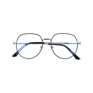Okulary korekcyjne, oprawki, szkła - Okulary Lenonki z filtrem światła niebieskiego do komputera zerówki 2533-2 - miniaturka - grafika 1
