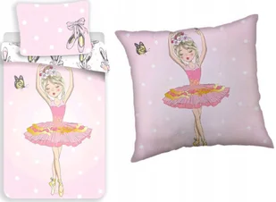 Pościel bawełniana 140x200 baletnica balerina Poduszka jasiek 40x40 - Pościel dla dzieci - miniaturka - grafika 1