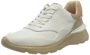Sneakersy damskie - Clarks Sprintlitelace damskie sneakersy, White Combi Leather, 35.5 eu - grafika 1