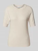 Bluzki damskie - Bluzka z dzianiny z okrągłym dekoltem model ‘SLFELINNA’ - miniaturka - grafika 1