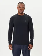Koszulki męskie - KARL LAGERFELD Longsleeve 755052 554235 Granatowy Regular Fit - miniaturka - grafika 1