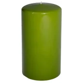 Świece - Świeca klubowa lakier oliwkowa 12 x 5,8 cm - miniaturka - grafika 1