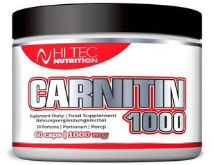 Hi-Tec Nutrition Carnitin 1000 60 kap. - Spalacze tłuszczu - miniaturka - grafika 2