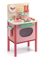 Zabawy w naśladowanie dorosłych - Djeco, zabawka edukacyjna Kuchenka, różowa, DJ06504 - miniaturka - grafika 1