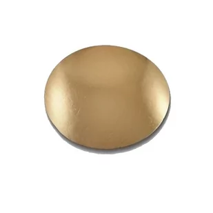 Podkład Pod Tort Cienki 22 cm Okrągły Złoty - Dodatki do ciast w proszku - miniaturka - grafika 1